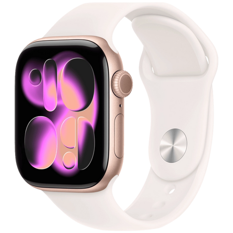 Смарт-годинник Apple Watch Series 11 GPS 42 mm Rose Gold Aluminum Case with Light Blush Sport Band - S/M (MEU04) MEU04 фото